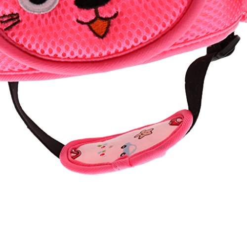 Boné de segurança para bebês e crianças com arnês Fityle ajustável, Pink sloths, 17x16x12cm