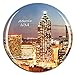 Weekino USA USA Atlanta Aimant de réfrigérateur 3D Verre en Crystal Touristique Ville Voyage Souvenir Autocollant de réfrigérateur Collection