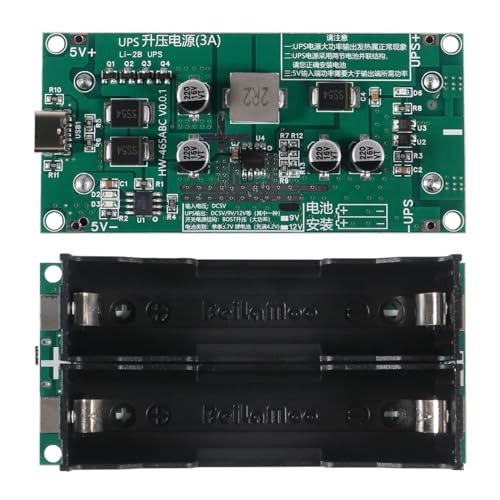 2PCS Type-C 15W 3A 5V Fast Charge UPS Power Supply 18650 Lithium Battery Charger Module DC-DC Step Up Booster Converter2