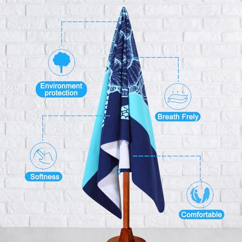 6 Packs Oversized Terry Beach Towel Set 36 x 72 Soft Thin Extra Large Big Pool Camping Swim Bulk Towels Blanket Clearance XL Travel Adult Essentials Cruise Accessories Must Haves Vacation Necessities