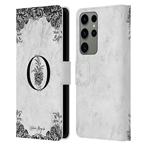 Accessoire Samsung Galaxy S23 Ultra 5G étui portefeuille cuir Nature Magick Lettre O