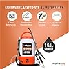 PetraTools Battery Powered Sprayer 1 Gallon - HD1000-S - Heavy Duty Electric Sprayers in Lawn and Garden for Weed/Pest Control, Watering & More - with 8 Nozzles & Strap (1 Gallon ProKit)