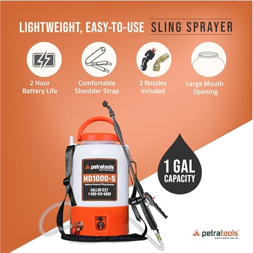 Image of PetraTools Battery Powered Sprayer with 8 Nozzles, HD1000-S (1 Gal Pro Kit)