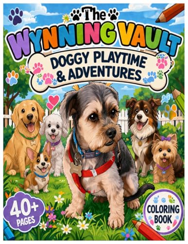 The Wynning Vault: Doggy Playtime and Adventures (The Wynning Vault: Coloring Books)
