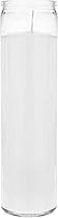 Mega Candles Unscented White 7-Day Prayer Candle in Glass Jar - 100 Hour Burn Time, 2x8 Inch Devotional for Church Vigils Memorials