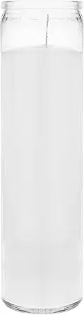 Mega Candles Devotional Vigil Prayer Wax Candle 1 Count 2" x 8" White