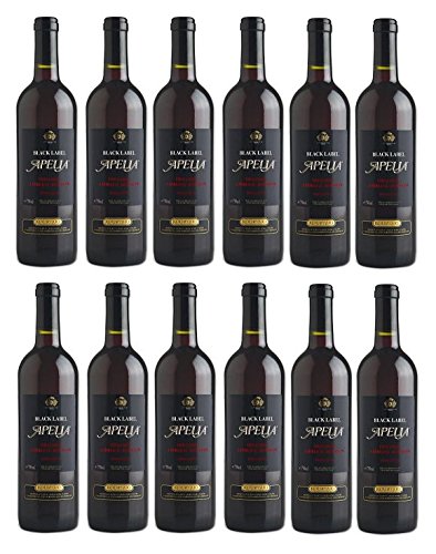 12x Apelia Black Label 750 ml Rotwein lieblich 11,5 % + 2 Probier Sachets Olivenöl aus Kreta a 10 ml - griechischer roter Wein
