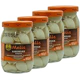 Melis - Knoblauch in Salzlake eingelegt im 4er Set á 180 g Glas