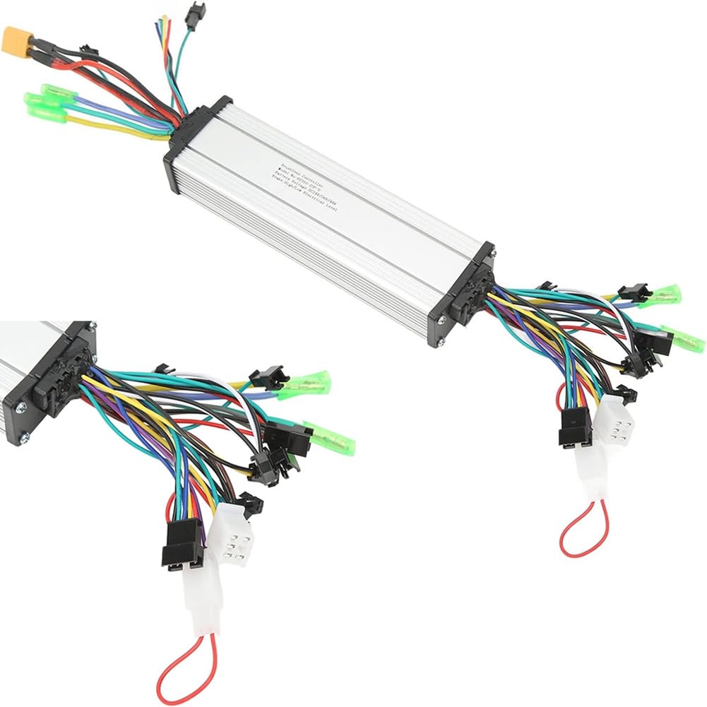 Sterownik silnika 24 V, 36 V, 48 V, 350 W, podwójny napęd, aluminiowy, plastikowy pojemnik