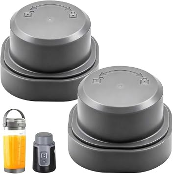 2 Pack Cover for Ninja Blast Blender Blade- Leakproof Blender Lid Replacement Compatible with Ninja Blast BC100,BC151 Series,Durable,Dishwasher Safe