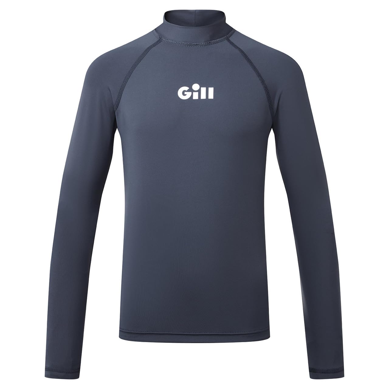 Gill Junior ZenZero Rash Guard Vest Top - Long Sleeve with 50+ UPF Sun Protection for Watersport (Dark Navy, JL)