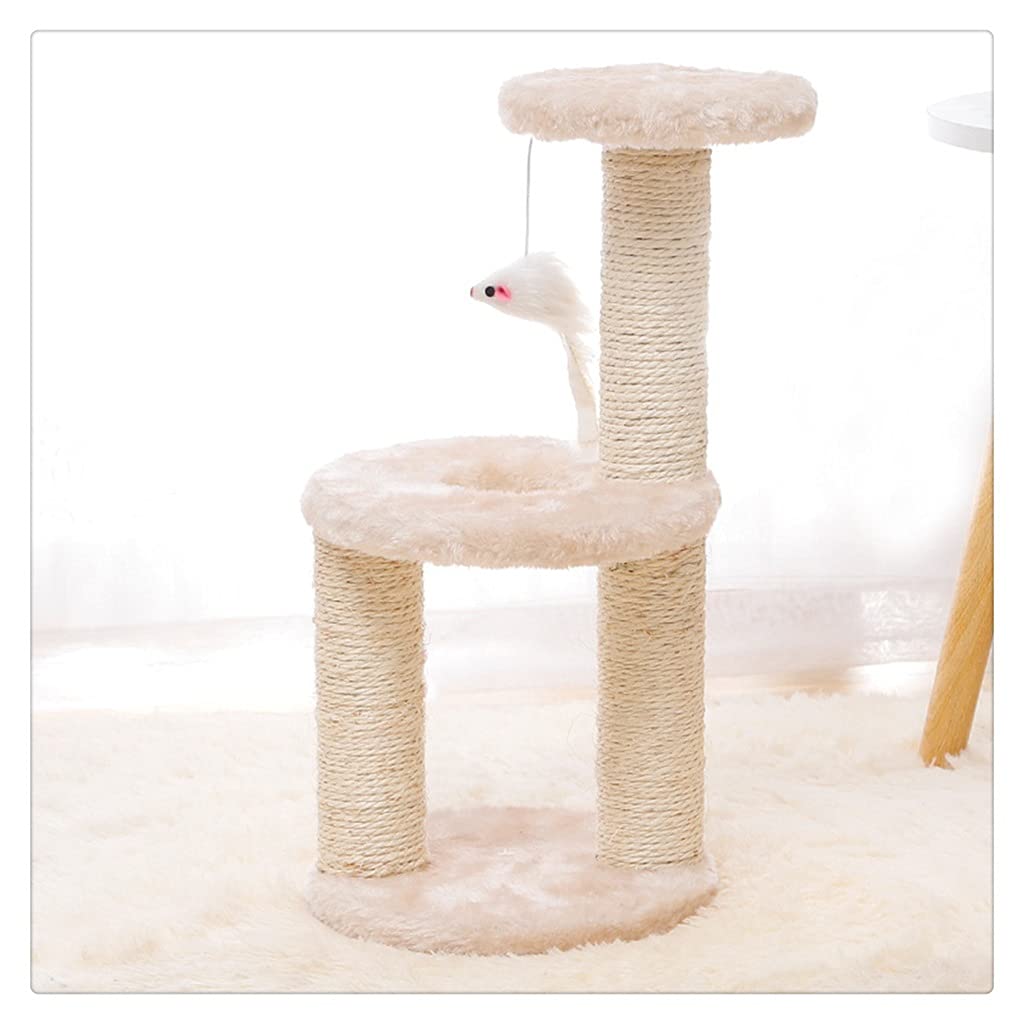 Casa del árbol para Gatos pequeños Rascadores para Gatos Estructura trepadora con Mesa Tipo Hamaca Juguete para Gatos Casa de Juegos para Gatitos，