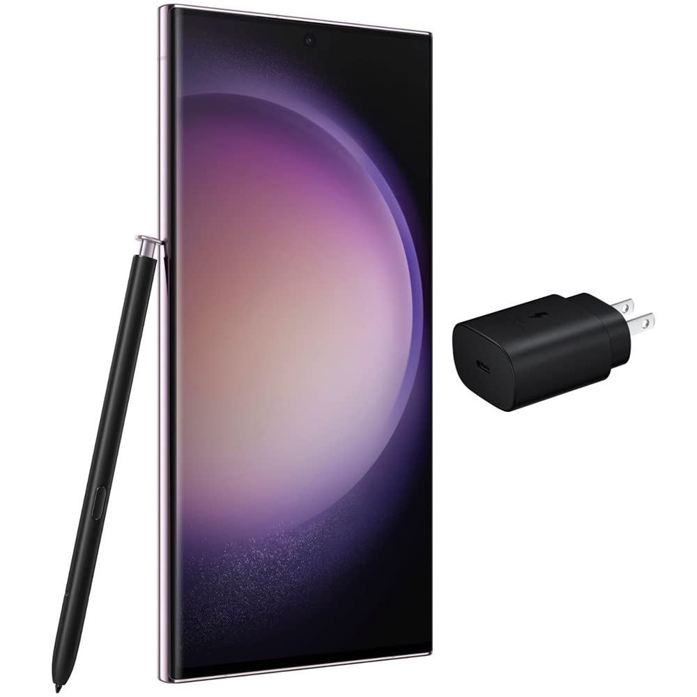 SAMSUNG Galaxy S23 Ultra 5G (256GB, 8GB) 6.8" AMOLED 2X, 200MP Camera, Global Volte (Fully Unlocked for AT&T, Verizon, T-Mobile, Global) S918U (w/ 25W