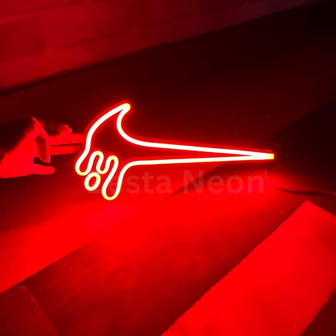 Zesta Neon Sign Board LED Neon Light | Neon Lights for Room Bedroom Decor | Good Vibes Wall Aesthetic | LED Signs for Room Decoration, Logo Light Display
