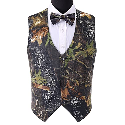 Allingentle Camouflage Men's Suit Vests Wedding Hunting Men's Outerwear vests for men4