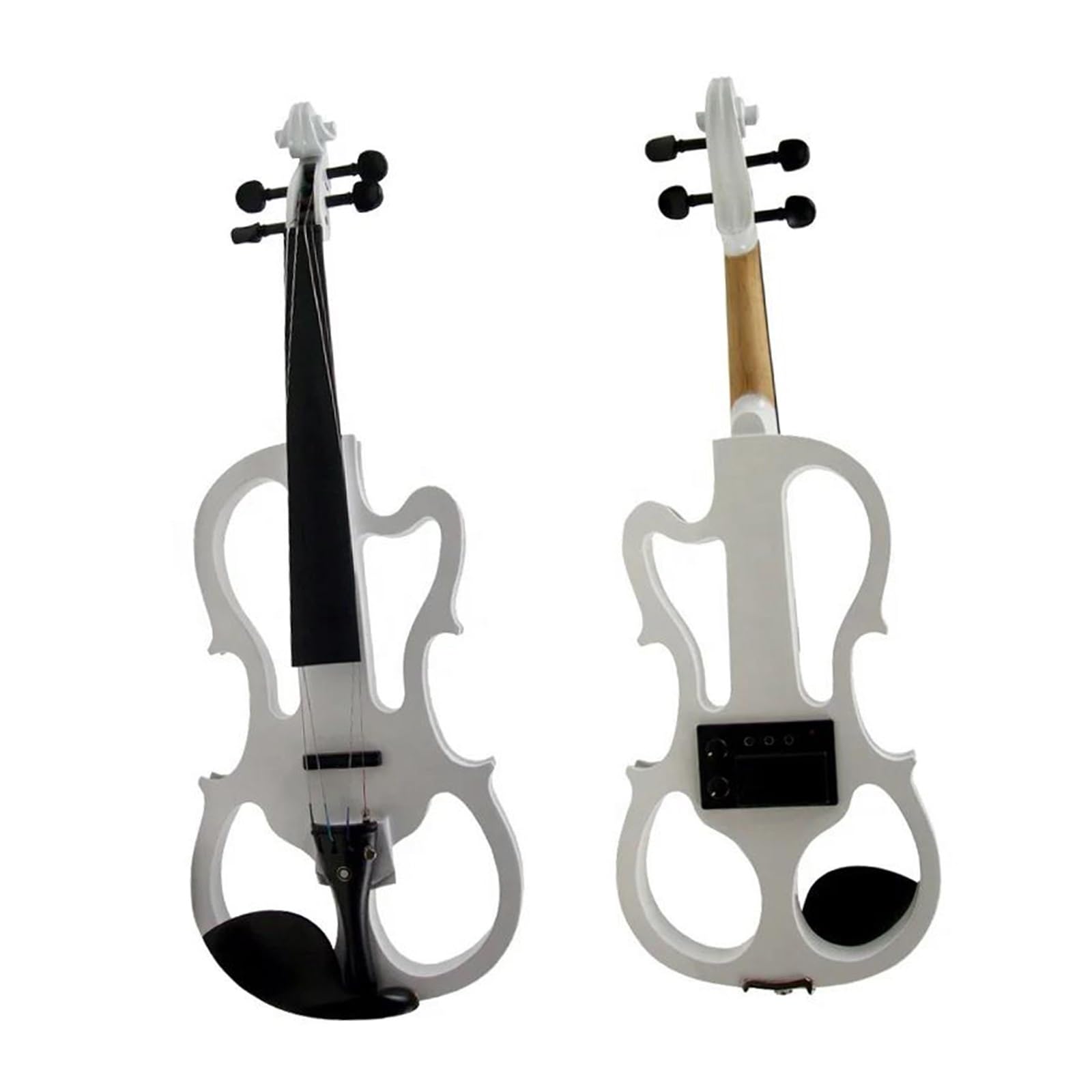 Violon électrique 4/4 pour pratique instrument à cordes noir avec accessoires