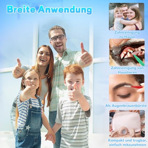 50 Stück Interdentalbürsten, Weiche Zahnzwischenraumbürsten in 6 Größen Dentalbürsten für Zahnreinigung Zwischenräume Zahnspangen Mundreinigung (10 Farben)