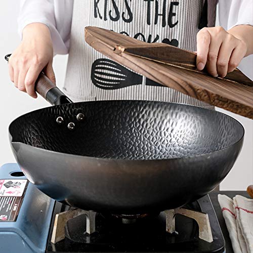 Wok tradicional de hierro sin teflón miniatura 2