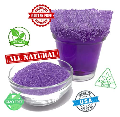 Ultimate Baker Decorating Sugar - All Natural Colored Sugar For Cake Decorating, Cupcakes, Cookies, Baking Sugar & Icing Topping, Large Crystal (8Oz, Purple) #TOP5