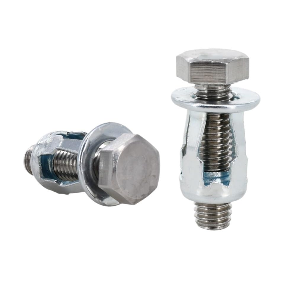 Tornillo de remache Tuercas remachables de expansión con forma pétalo, M4, M5, M6 y M8, tornillos, for maquinaria, 10, 20, 30 50 unidades(External Hex (Silver,M8x21(50Pcs)
