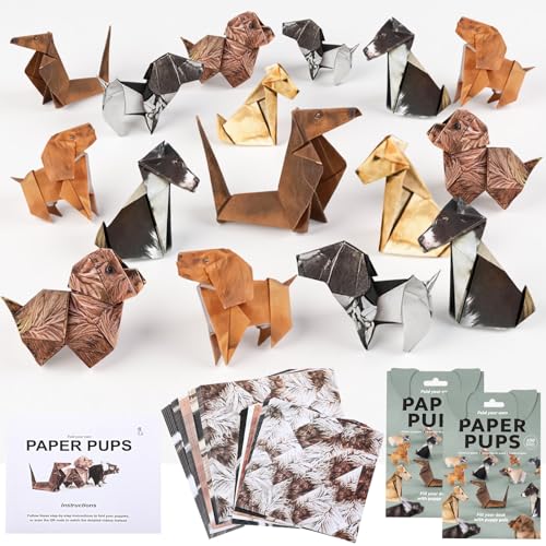 Maitys DIY Paper Dog ܂莆Lbg 100 3D܂莆y[p[ 킢̃tBMA܂肽 t yNtgANeBreB fXNfR[VybgDƂւ̃Mtg 1(2_A)