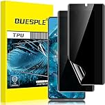 QUESPLE for Google Pixel 8 Pro Privacy Screen Protector [2 Pack], Anti-Spy Support Fingerprint Unlock Google 8 Pro Screen Protector Film, Full Coverage Flexible TPU Protector