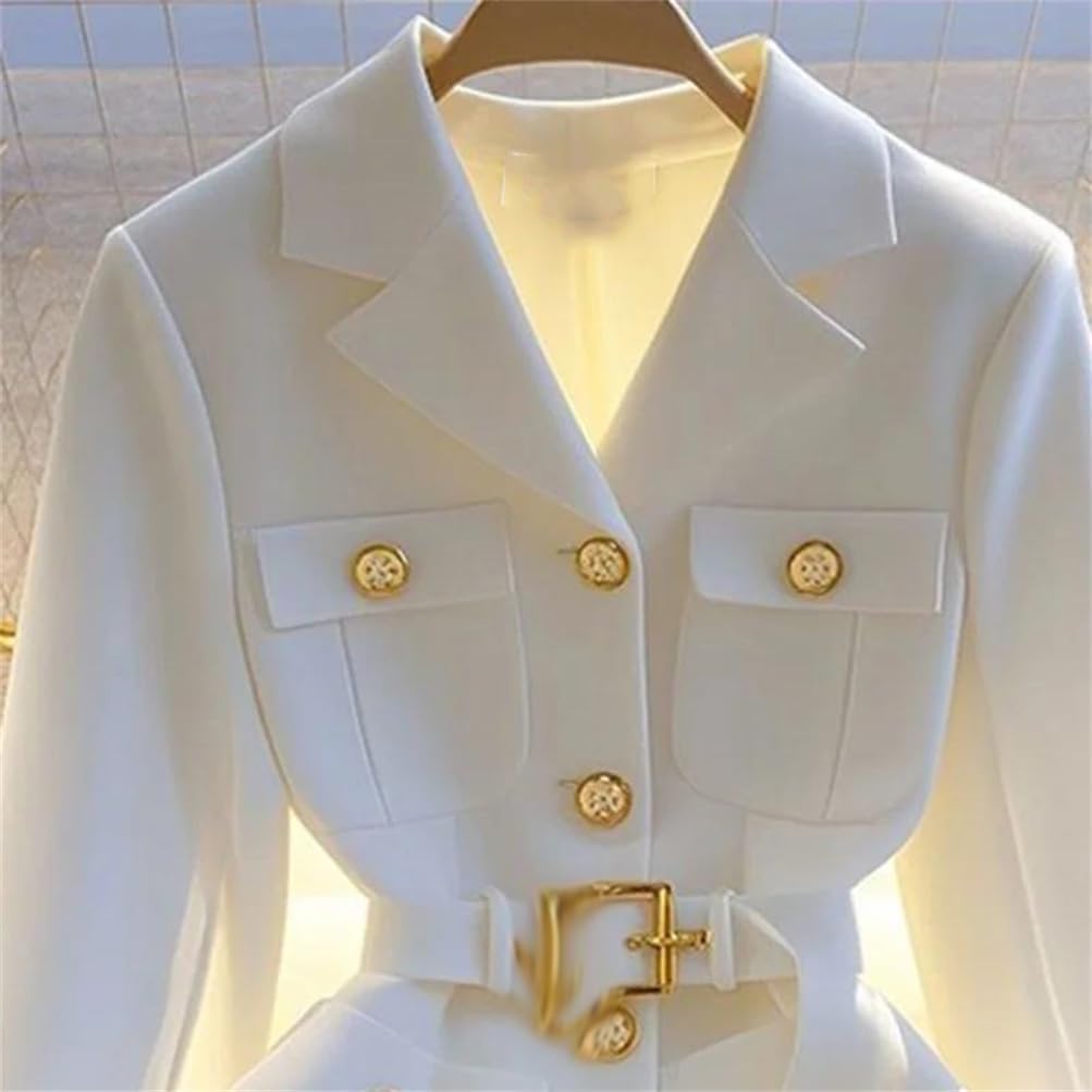 Coat Fall Long Sleeve Casual Single Breasted Office Ladies Suit Jacket Lady Outerwear