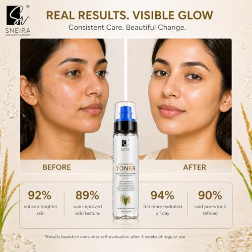 Image of HydroBalance Toner 200 ml, 3% Rice Water, 2% Niacinamide, Enriched with 1% Hyaluronic Acid Exfoliating Face Toner Mist For Pores Tightening Glowing Skin Korean Beauty Secrets For Women & Men