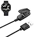 Kissmart Charger for Garmin Forerunner 35 230 235 630 645 735XT, Approach S20 G10, Vivomove HR, Lily, Replacement Charging Cable Clip Data Sync Cord for Garmin Smart Watch [2Pack, 3.3ft/1m]