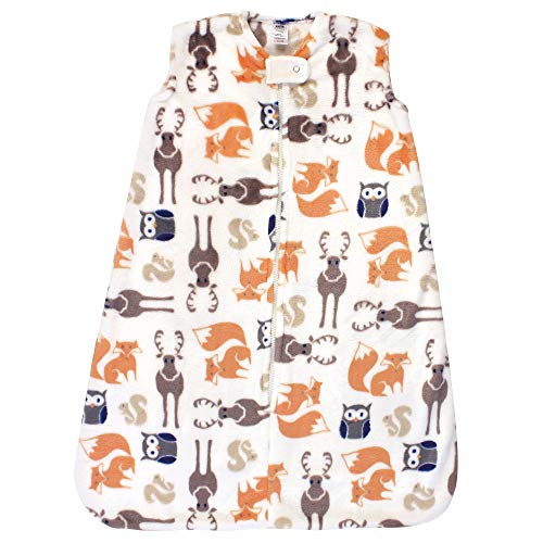 Image of Hudson Baby Unisex Baby Plush Sleeping Bag, Sack, Blanket, Forest, 12-18 Months