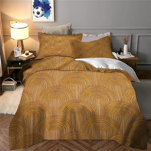 Parure de lit design art déco en microfibre fine et légère 135x200