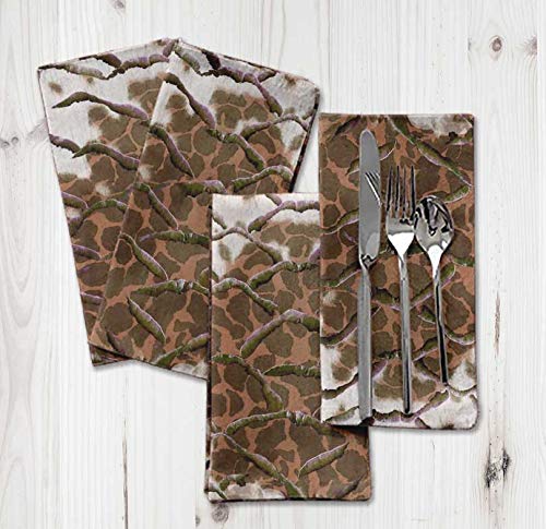 Serviette de table orange poisson girafe pour cocktail et dîner chic