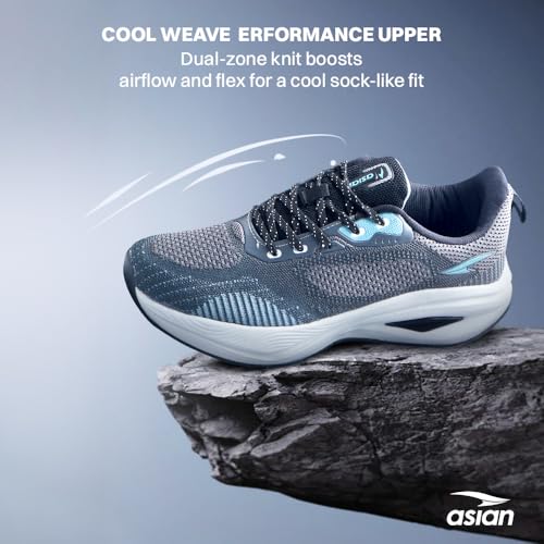 Image of ASIAN Titan-05 Men's Memory Foam Running Shoes | Breathable Mesh Upper Technology | TPU Support System | Anti-Slip TPR Sole | Athletic Sneakers