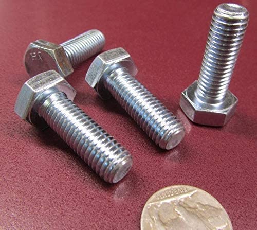Class 8.8 Zinc Steel Bolts FT M10 x 1.5 mm x 30 mm Long 50 pcs