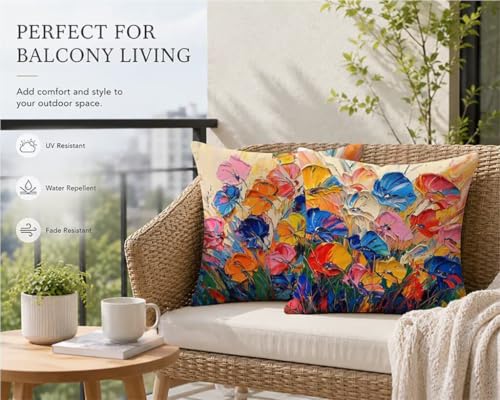 Housses de coussin 55x55cm de qualité supérieure en lin avec motif fleur