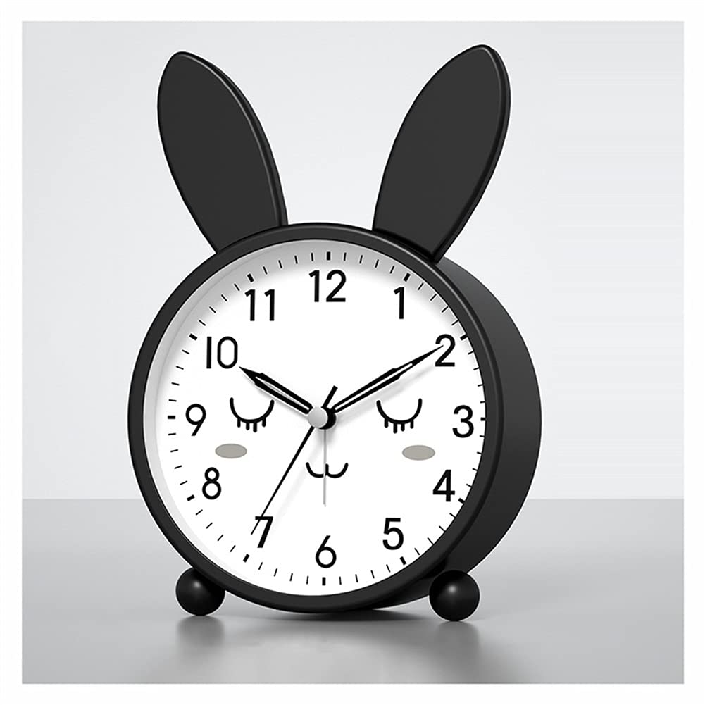 budzik Metalowa skorupa Mały budzik Miękkie światło Night Light Studio Sypialnia Mute Alarm Watch Specjalny Zegar Wózensu High Volion alarm(B)