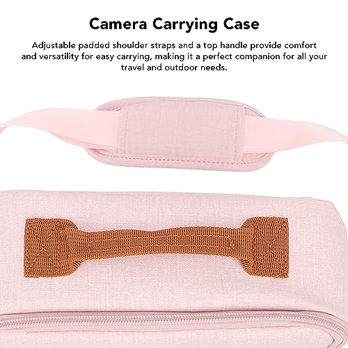 Bolsa para cámara Tangxi rosa con gran capacidad y correa ajustable miniatura 4