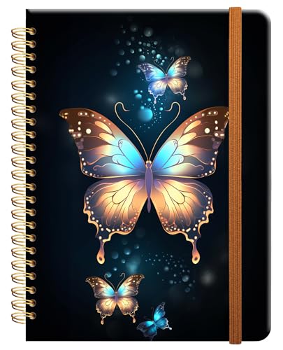 Cahier A5 ligné à spirales idéal pour organiser votre travail de bureau et cours d'école