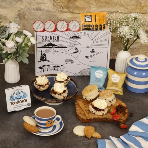 Fruit Afternoon Tea Hamper Ultimate Treats Cornish Gift Hamper - | Food Gifts For Men Hampers For Women Thank You Gourmet Gifts Cornish Hampers & Gifts.