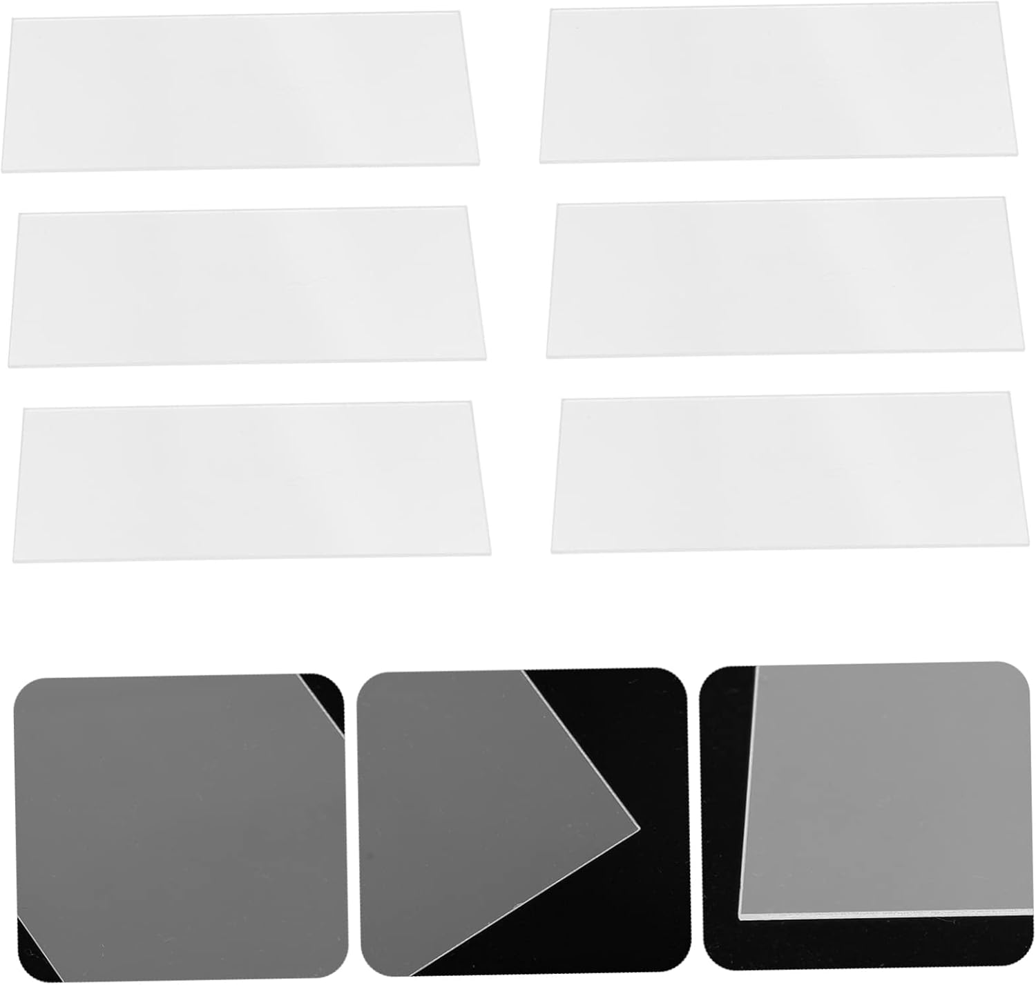 MAGICLULU 3sets Clear Acrylic Name Cards for Weddings Birthdays and Events Blank Cards with Smooth Edges for Easy Writing for Reception Decor and Seating Charts 20pcs*3
