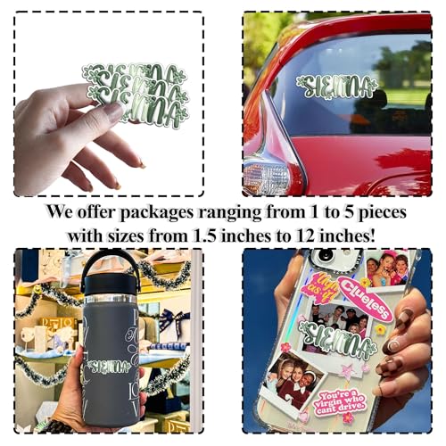 Custom 3D Daisy Name Sticker Personalized Text Floral Flower Colorful Aesthetic Decal Waterproof Die Cut Vinyl DTF Decal Unisex Gift for Laptop Helmet Car Cup Phone Tablet for Male Female