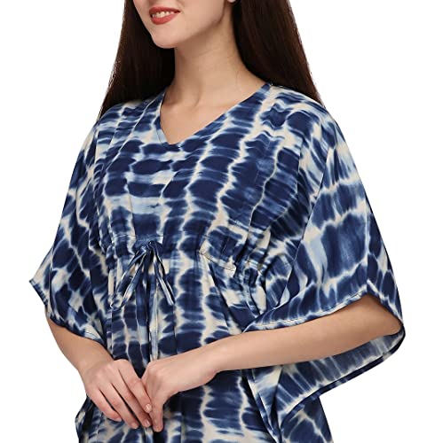 Image of SEREIN Women's Crepe Kaftan Maxi Casual Dress