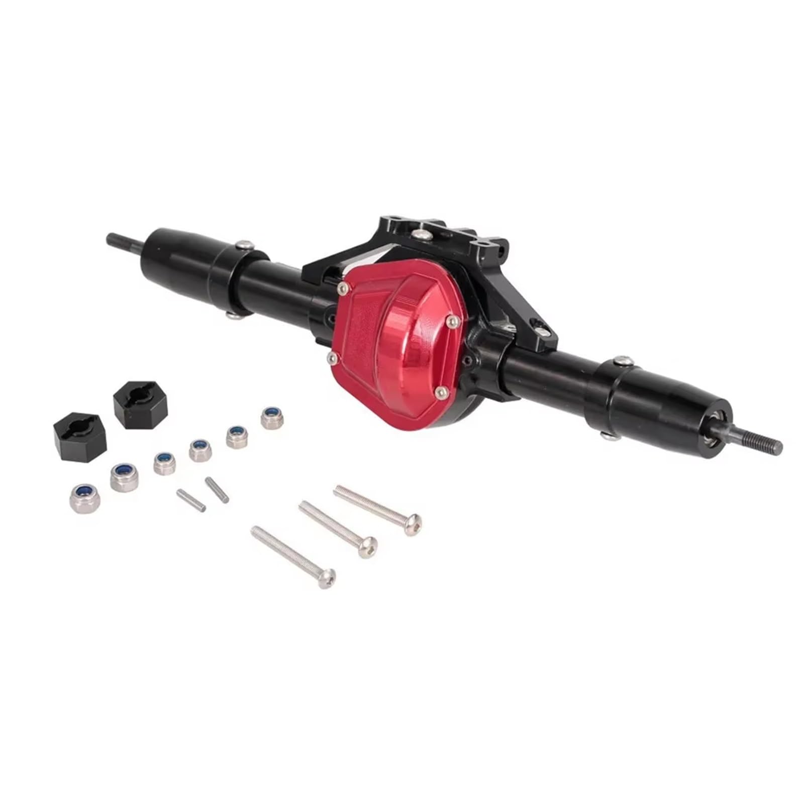 Compatible con Axial para SCX10 Piezas De Actualización para Coche RC Crawler 1:10, Accesorios De Repuesto De Eje Delantero Y Trasero De Metal. Accesorios RC