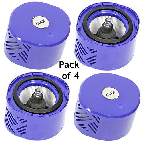 Spares2go Post Motor Hepa Filtro para Dyson v6 absoluta + V6 Total Clean Limpiador de vacío (lote de 3 filtros)