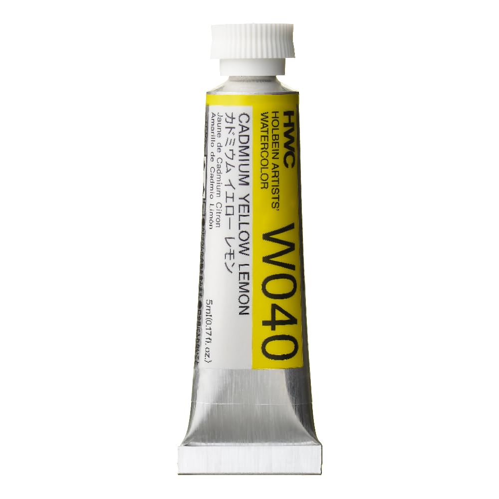 Holbein Yellow : Artists' : Watercolour Paint : 5Ml : Cadmium Lemon
