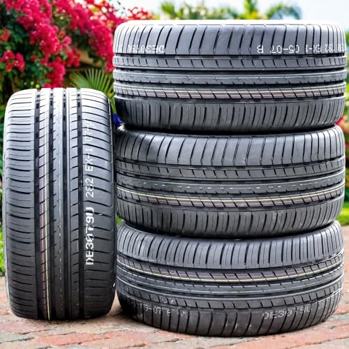 Set of 4 (FOUR) Cosmo Tires MuchoMacho All-Season Passenger Car High Performance Radial Tires-235/35R19 235/35ZR19 235/35/19 235/35-19 91Y Load Range XL 4-Ply BSW Black Side Wall UTQG 300AAA