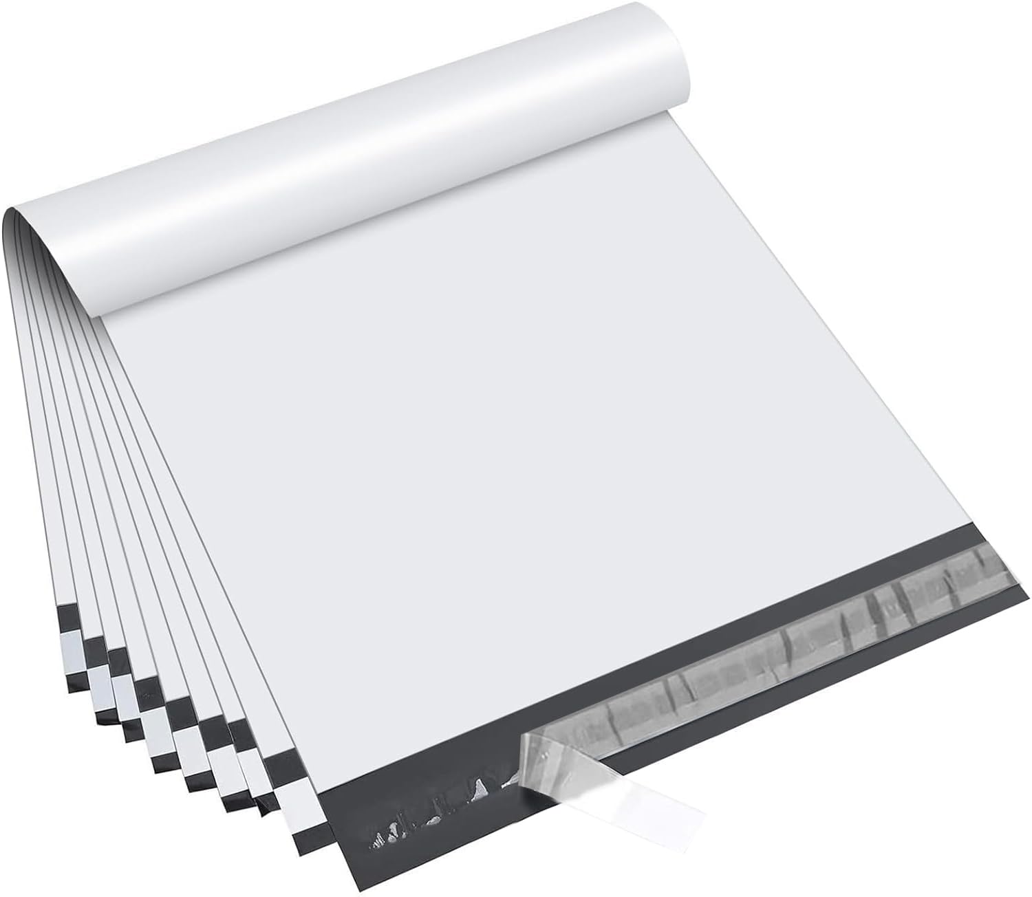 Packpal Poly Mailers 10x13 Inch 100Pack White Shipping Envelopes Bags for Clothing, Mailing, Package Bags, Small Business Use Self-Seal Closure