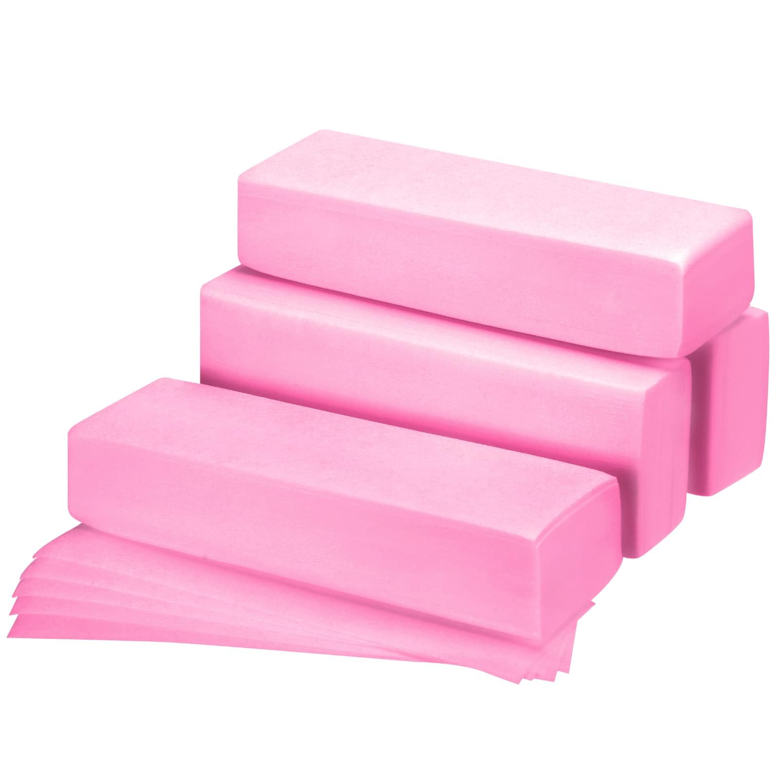 Maitys 400 Non-woven Waxing Strips for Facial, Body, Leg, Face and Bikini Hair Removal (Pink)