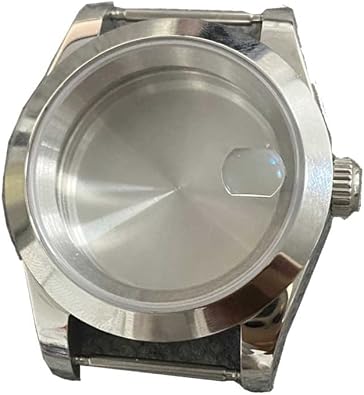 MOUDOAUER Stainless Steel 39MM Sapphire Glass Watch Case Fit for NH35 NH36 Watch Movement 50M Water Resistance Accessories