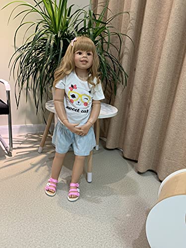 Muñeca Reborn Toddler 98cm Realista Articulada miniatura 2